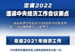 全文＋速覽！中央經濟工作會議定調2022